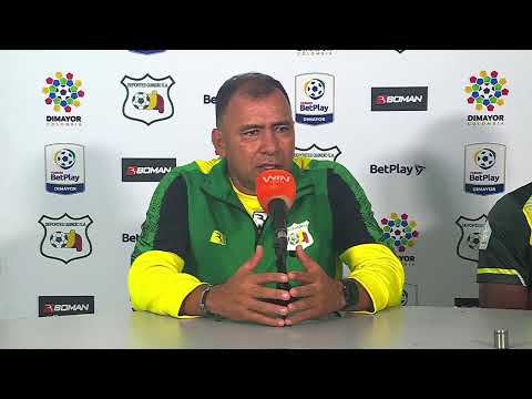 Rueda de prensa de Deportes Quindío tras su partido con Bucaramanga