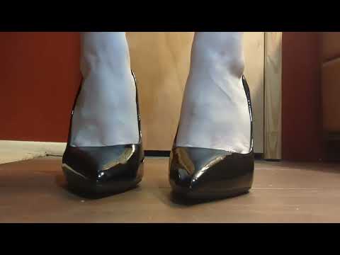 Testing My New Black Stiletto Heels