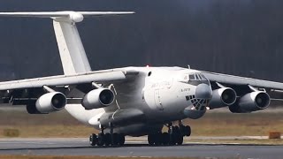 CRAZY russian ILYUSHIN IL-76 Landing - NOSE UP after Touchdown !!