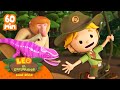 1 hora con reptiles y criaturas de la selva  leo el explorador  animacin  compilacin