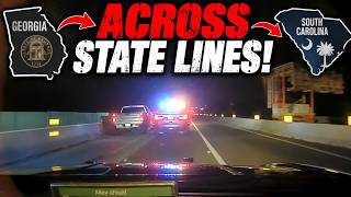 Suspect Tries To Wreck GSP Troopers During WILD Multi-State Pursuit!