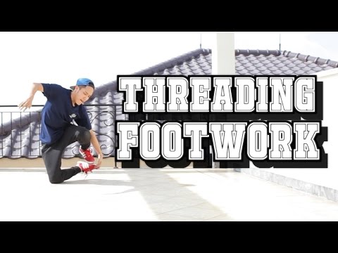 BREAKDANCE TUTORIAL I THREADING FOOTWORK I A VARIATION FROM NO HANDED FOOTWORK