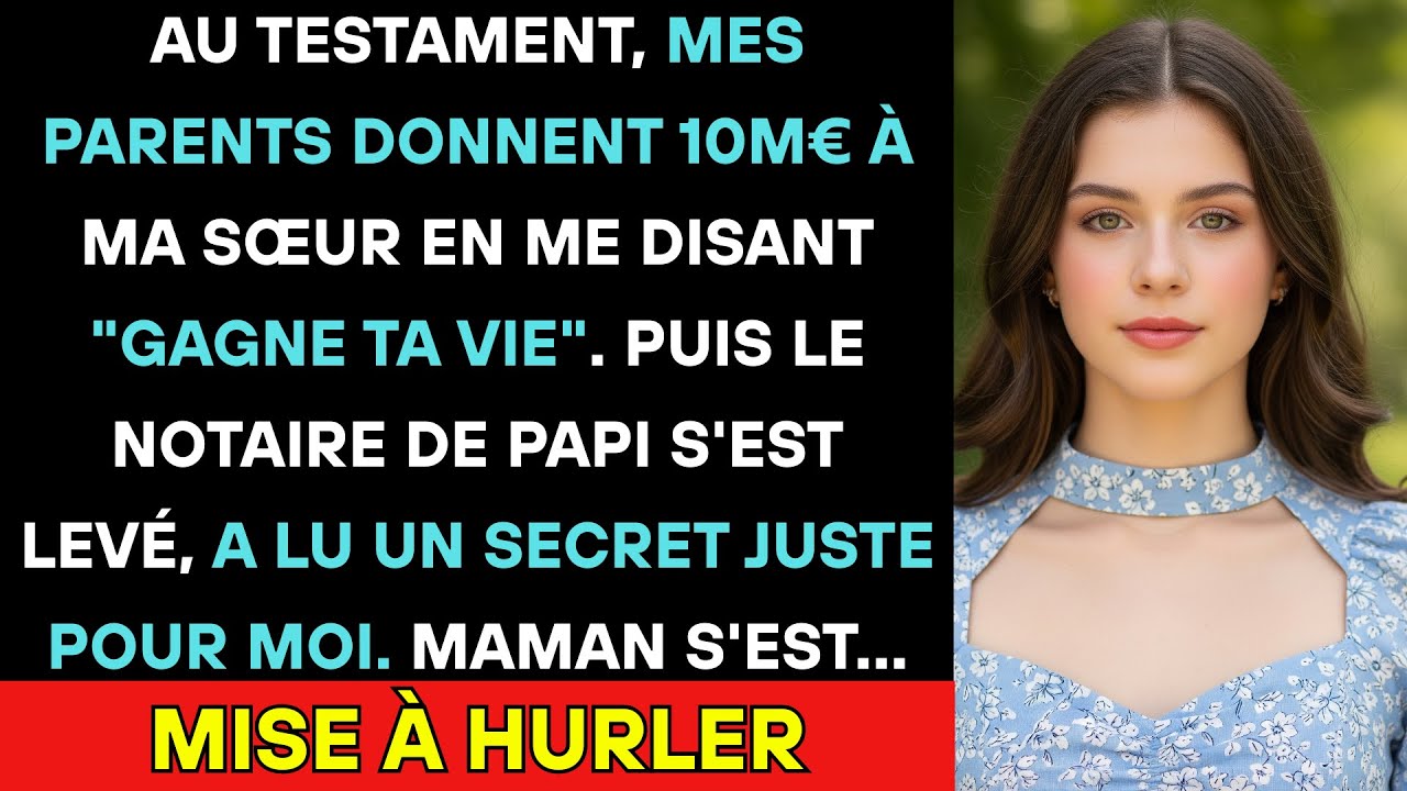 Au Testament, Mes Parents Donnent 10m€ À Ma Sœur Et Me Disent 