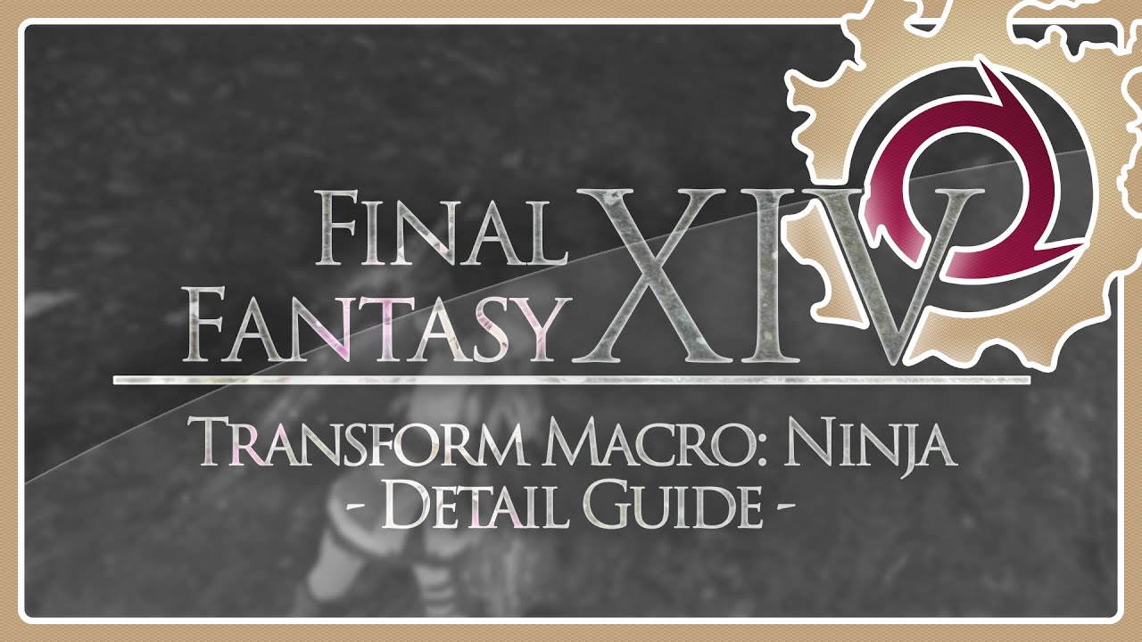 FFXIV │ NIN │ Transformation Macro Guide 🇩🇪 - YouTube