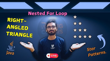 Right Triangle Star Pattern in Java. Nested for loop in java. Star Patterns in Java. #viralvideo