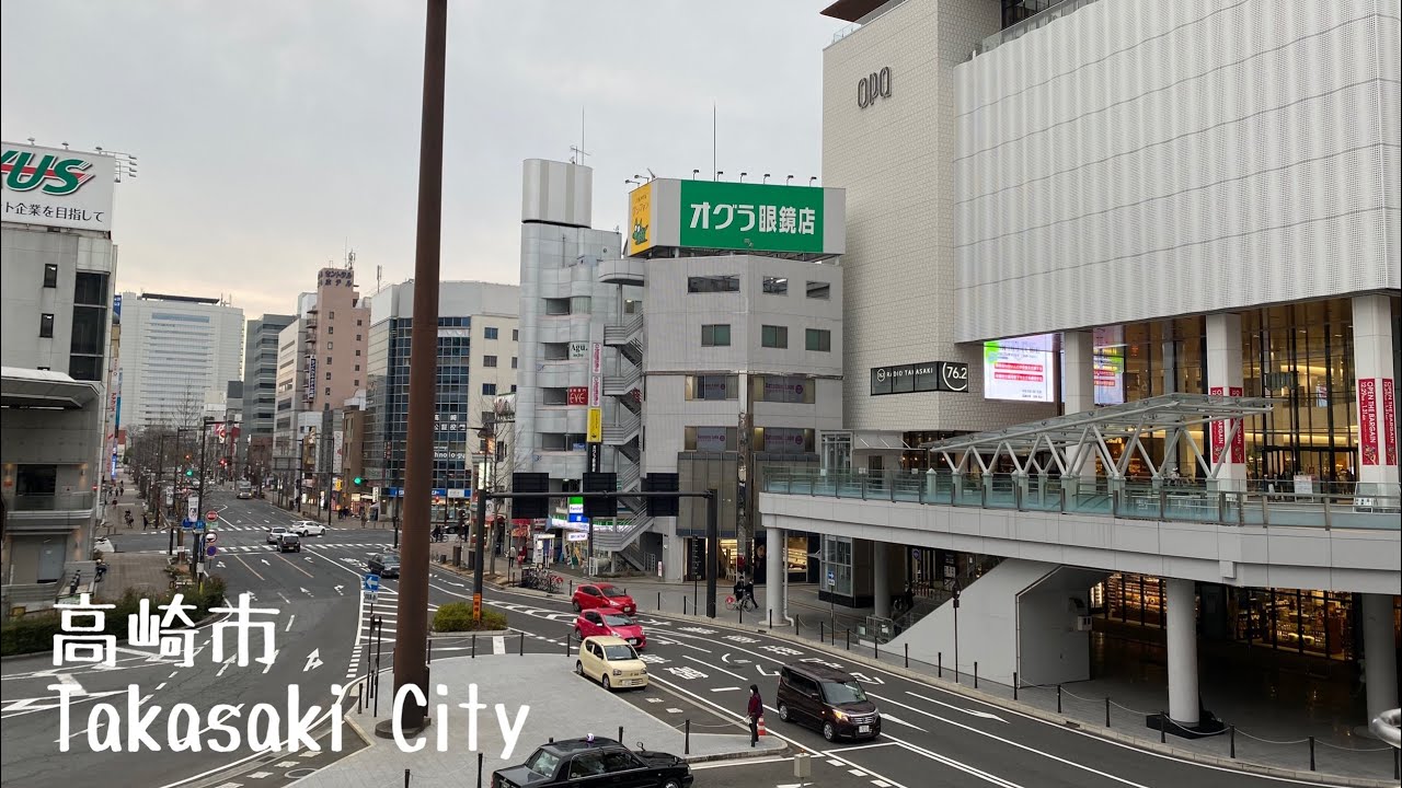 4K a-Walk around in Takasaki City Gunma (PM) 群馬県 高崎市 (夕方