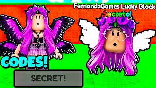 ALL ACTIVE CODES FOR THE NEW BE A LUCKY BLOCK ON ROBLOX! *BE A LUCKY BLOCK* screenshot 5