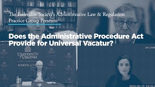 Does the Administrative Procedure Act Provide for Universal Vacatur?