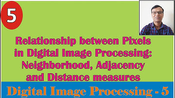 Relationship between Pixels in Digital Image Processing: Neighborhood, Adjacency & Distance measures