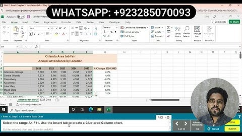 Excel Chapter 3 Simulation Exam | Excel Chapter 3 Simulation #SimulationExam #chapter3 #ExcelExam