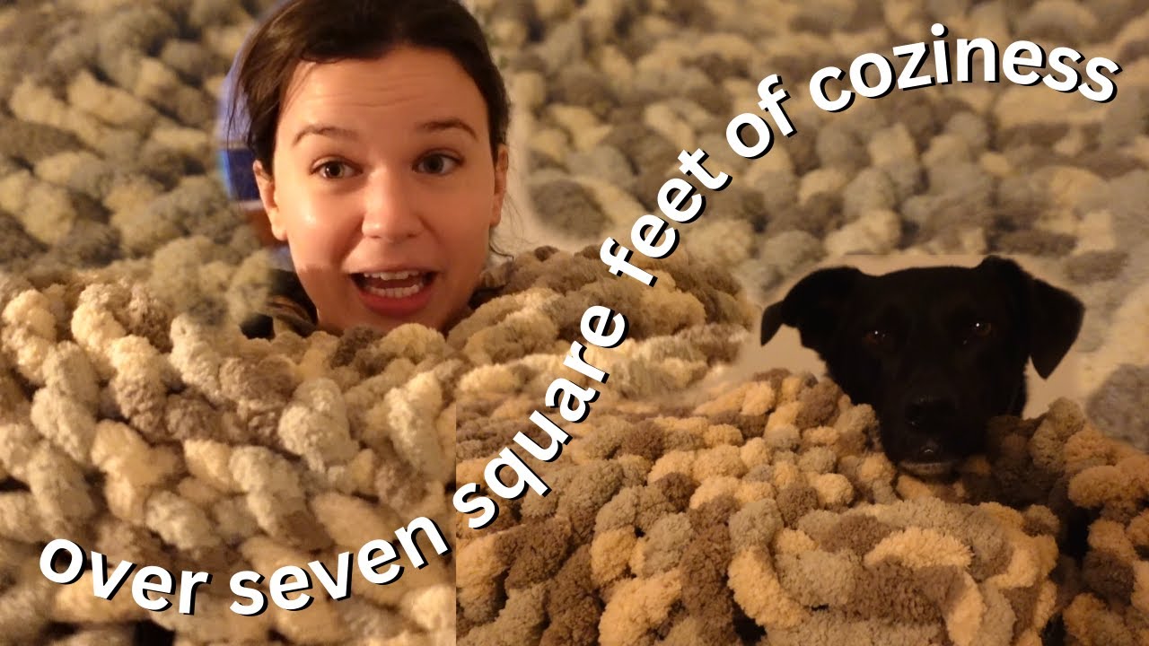 The Chunkiest of Chunky Knit Blankets trials and tips YouTube
