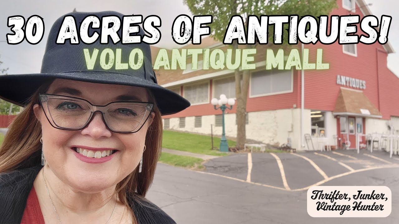 30Acre Antique Theme Park! Volo Antique Mall Shop With Me Illinois