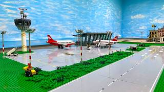Ready for Takeoff: Giant LEGO Airport Update | Air Traffic Control Tower and Terminal finished!