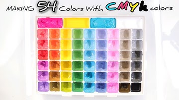 Making 54 Colors with Only CMYK Colors
