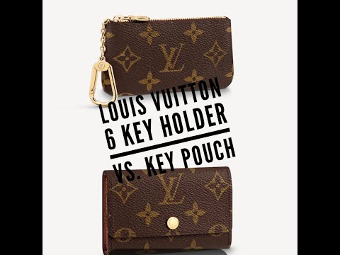 LOUIS VUITTON 6 RING KEY HOLDER VS KEY POUCH, COMPARISON, REVIEW, WEAR &  TEAR