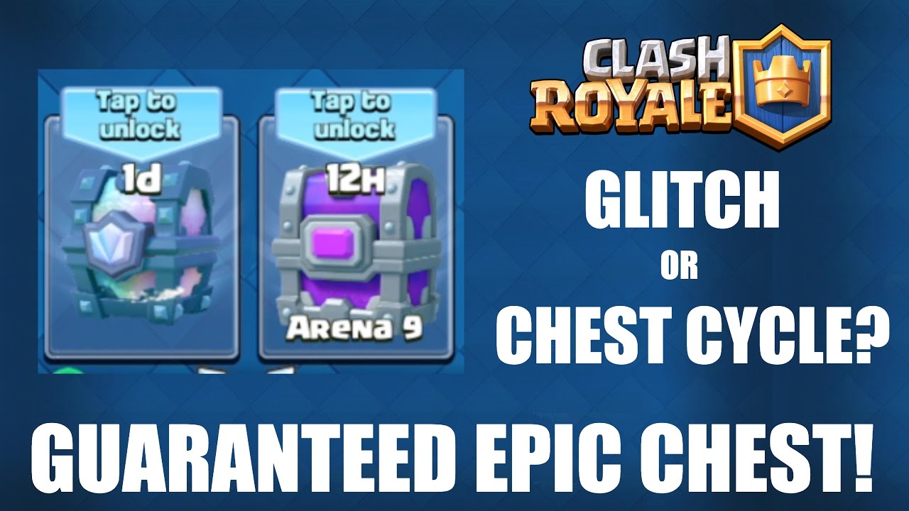 CLASH ROYALE | GUARANTEED EPIC CHEST! | HUGE GLITCH OR CHEST PATTERN? - 