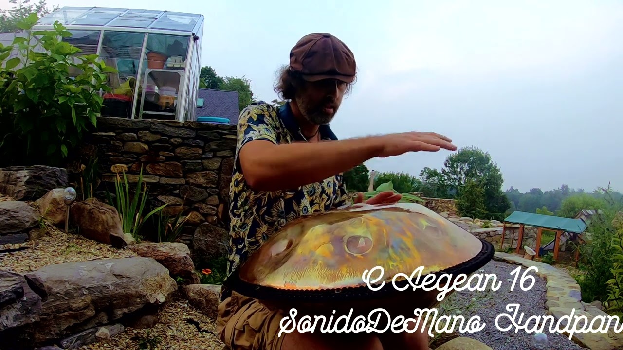 C Aegean 16 Handpan- Sonido De Mano- Stainless First touch