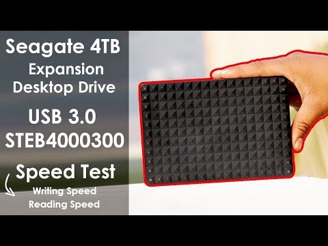 Seagate Expansion 4TB Desktop External Hard Drive USB 3.0 STEB4000300 - Speed Test | Review Unboxing