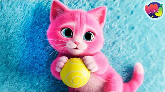 💖 PINK CAT 💖 CHILDREN'S CARTOONS of ADORABLE KITTENS 🐱 thumbnail