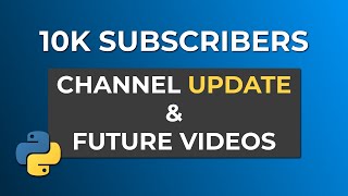 10k Subscribers & Channel Update