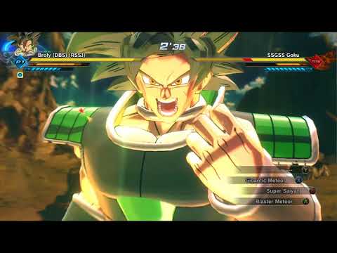 ドラゴンボール超のブロリー伝説の超サイヤ人 vs 悟空SSJブルー【ドラゴンボール ゼノバース2 MOD】