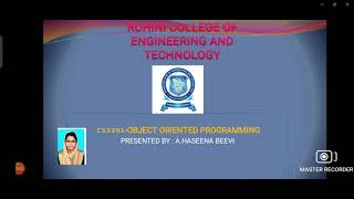 CS3391   INTERFACES IN JAVA