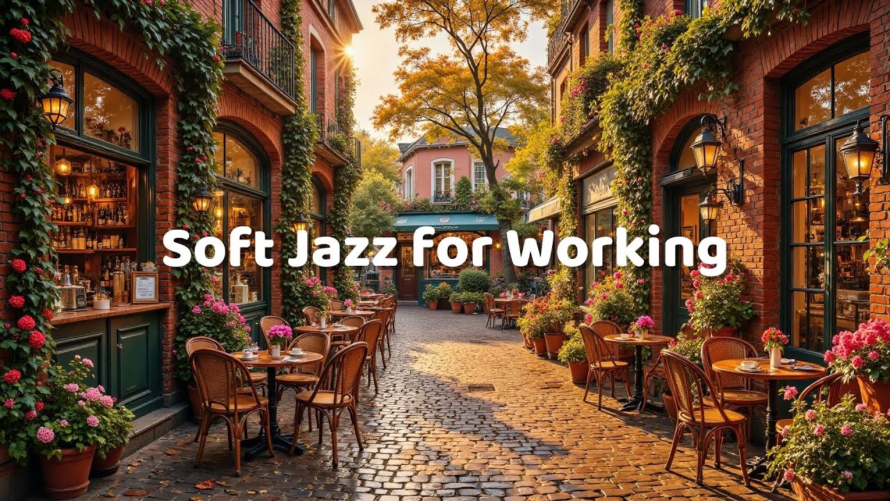 Winter Productivity Café ☕ Soft Jazz for Working