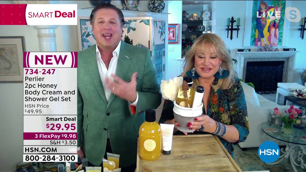 Набор из 2 предметов Perlier: мед и крем для тела