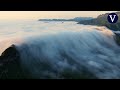 &#39;La cascada de nubes&#39; un fenómeno muy ocasional que se produce en China