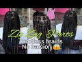 HOW TO : KNOTLESS BRAIDS BOX BRAIDS | zigzag parts 😍