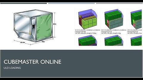 CubeMaster - How to build a ULD load with different cargo sizes with picking from the Excel sheet