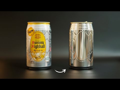 ハイボール飲む前にアルミ缶を磨くナイトルーティーン☆