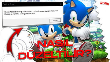 Sonic Generations Configuration Doesn