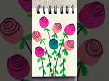 Rose Flower Easy Pencil Sketch Painting Step by Step Tutorial Beginners #yputubeshorts #shortsfeed