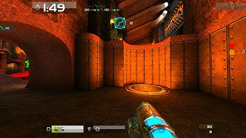 Quake Live: Instagib Nightmare bot railgun practice. 퀘이크 라이브 레일건 연습.