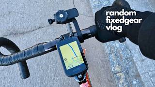 First time Using a Bike Computer | GEOID CC700 | Random Fixed Gear Vlog