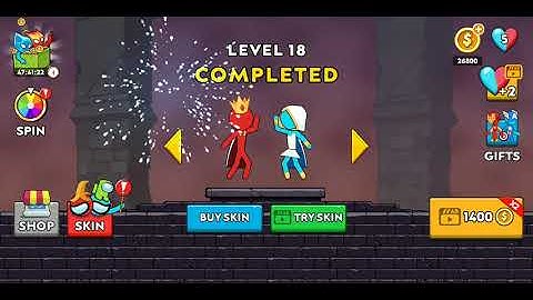 Stickman Red and Blue Level 16 17 18 19 20 Android Gameplay Walkthrough OneSoft Global PTE. LTD.