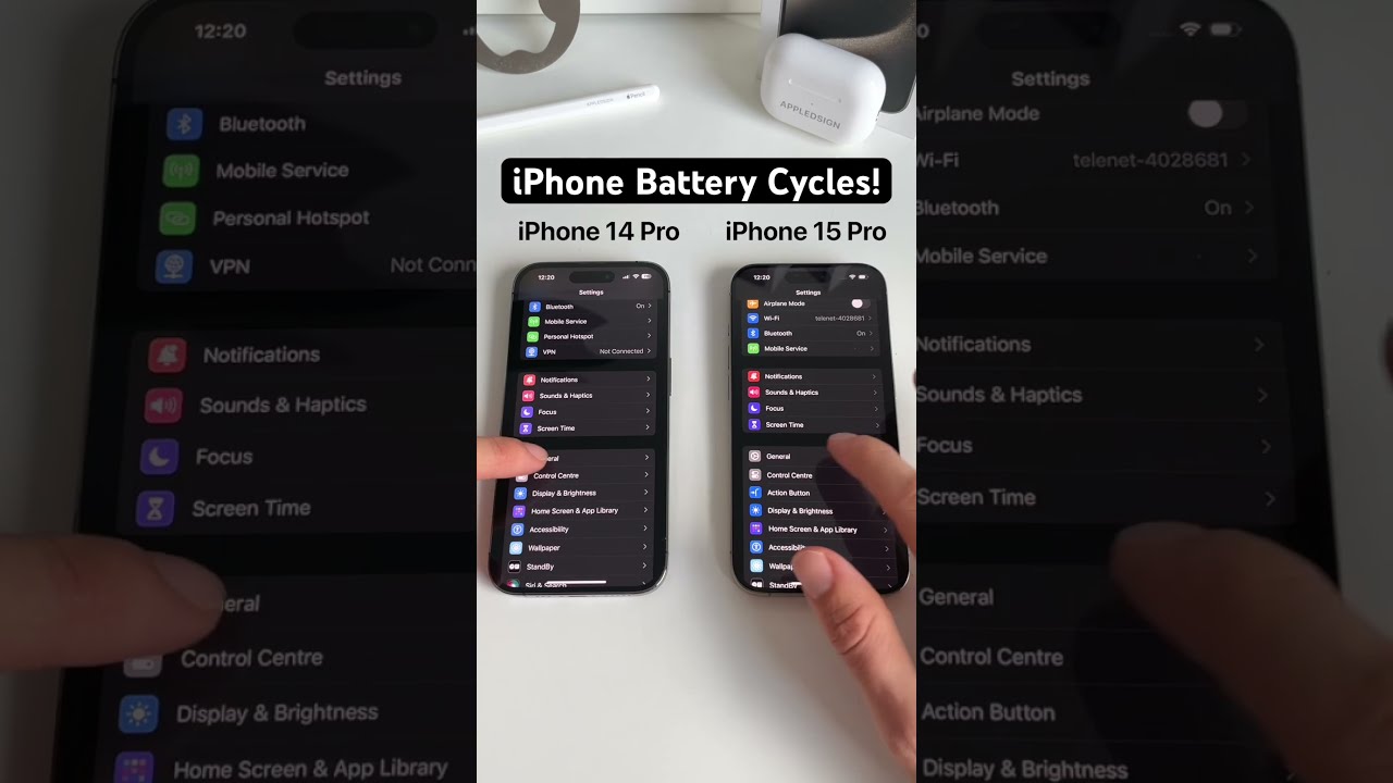 FINALLY Found IPhone 15 Pro Battery Cycle Counts 