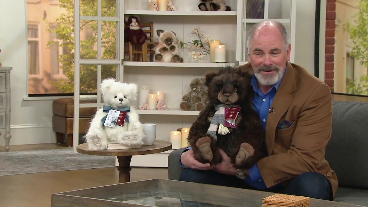 Charlie Bears Grandfather of the Mountains Bear on QVC - YouTube