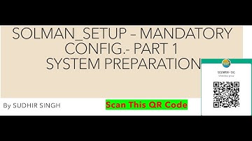 SOLMAN_SETUP - System Preparation - Part1 [EN]