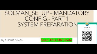 SOLMAN_SETUP - System Preparation - Part1 [EN]