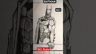 THE BATMAN / DC COMICS / GCI STUDIOS / GCI STYLE #howtoderawcomics #batman #batmaninc