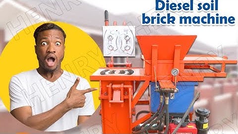 Super professional explaining on the clay soil interlocking brick machine of semi automatic diesel