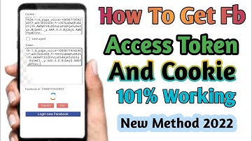 How to get facebook access token & cookie 2022 || Facebook Cookie Generator