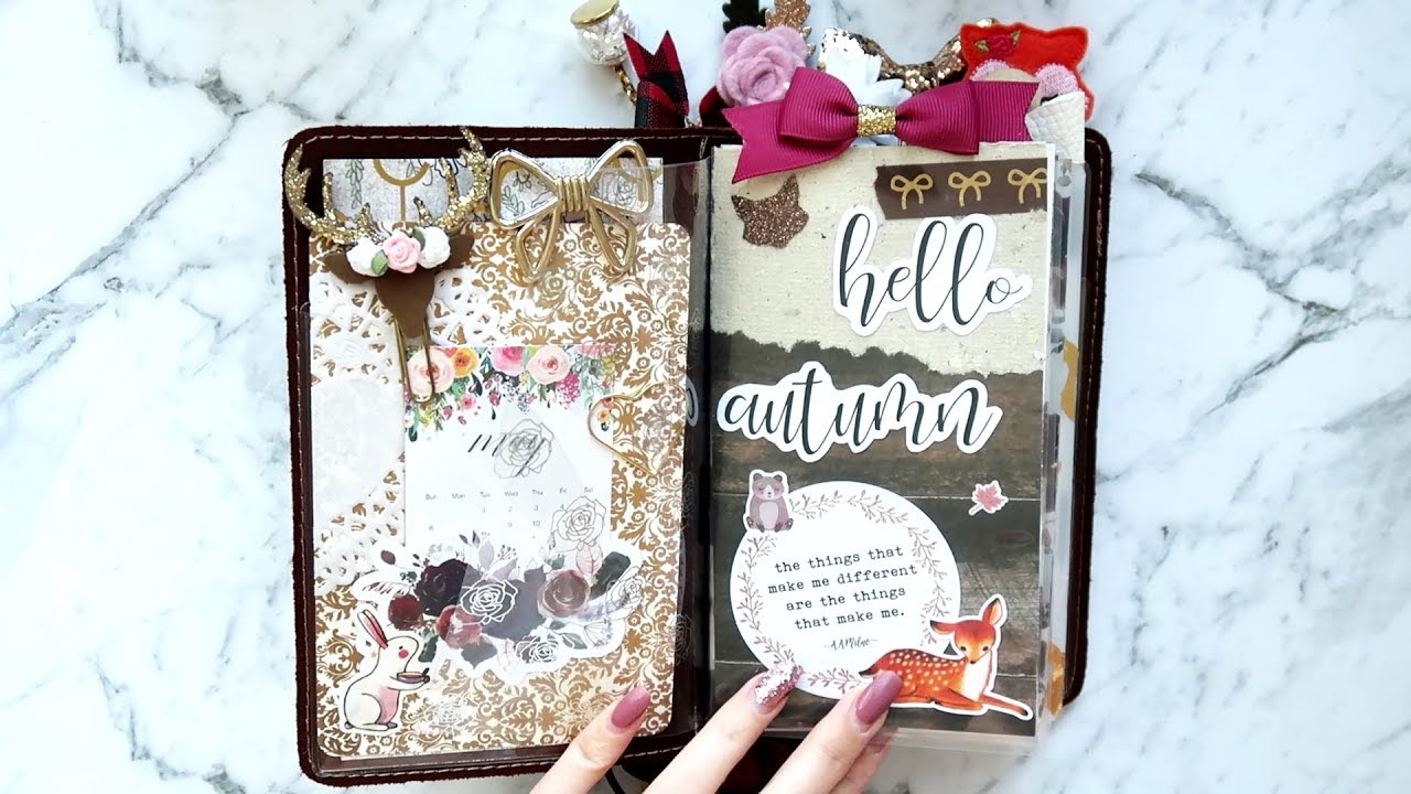 Flip Through of my Foxy Fix Rowena no.4 personal size TN Autumn Setup