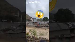 Shopping Mall Collapses Into River