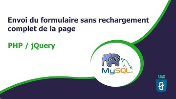 tutoriel PHP/jQuery-Ajax : Soumettre un formulaire sans rechargement de la page(en arrière plan)
