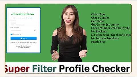 whatsapp filter with profile picture and age, gender etc.