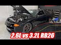 2.6L vs 3.2L RB26 - Which one is better in Skyline GT-R? 800whp is mental on the street!