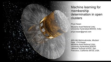 H1 007 Machine learning for membership determination in open clusters